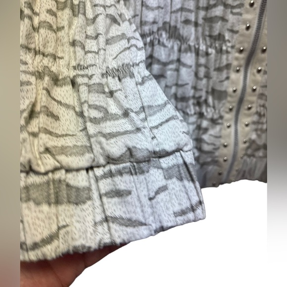 Roberta Makali Animal Print Zip Front Jacket Size Large - Picture 4 of 6